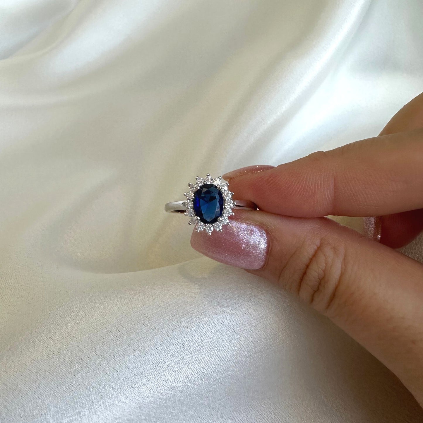 Royal Sapphire CZ Ring