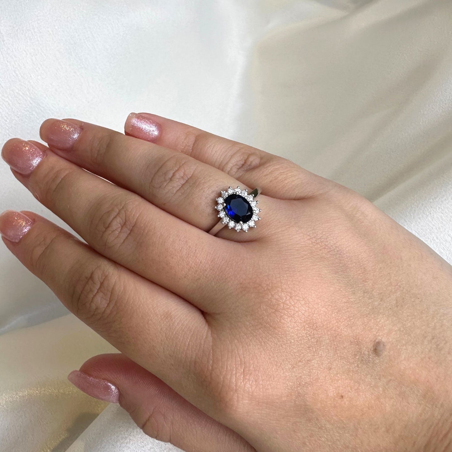 Royal Sapphire CZ Ring